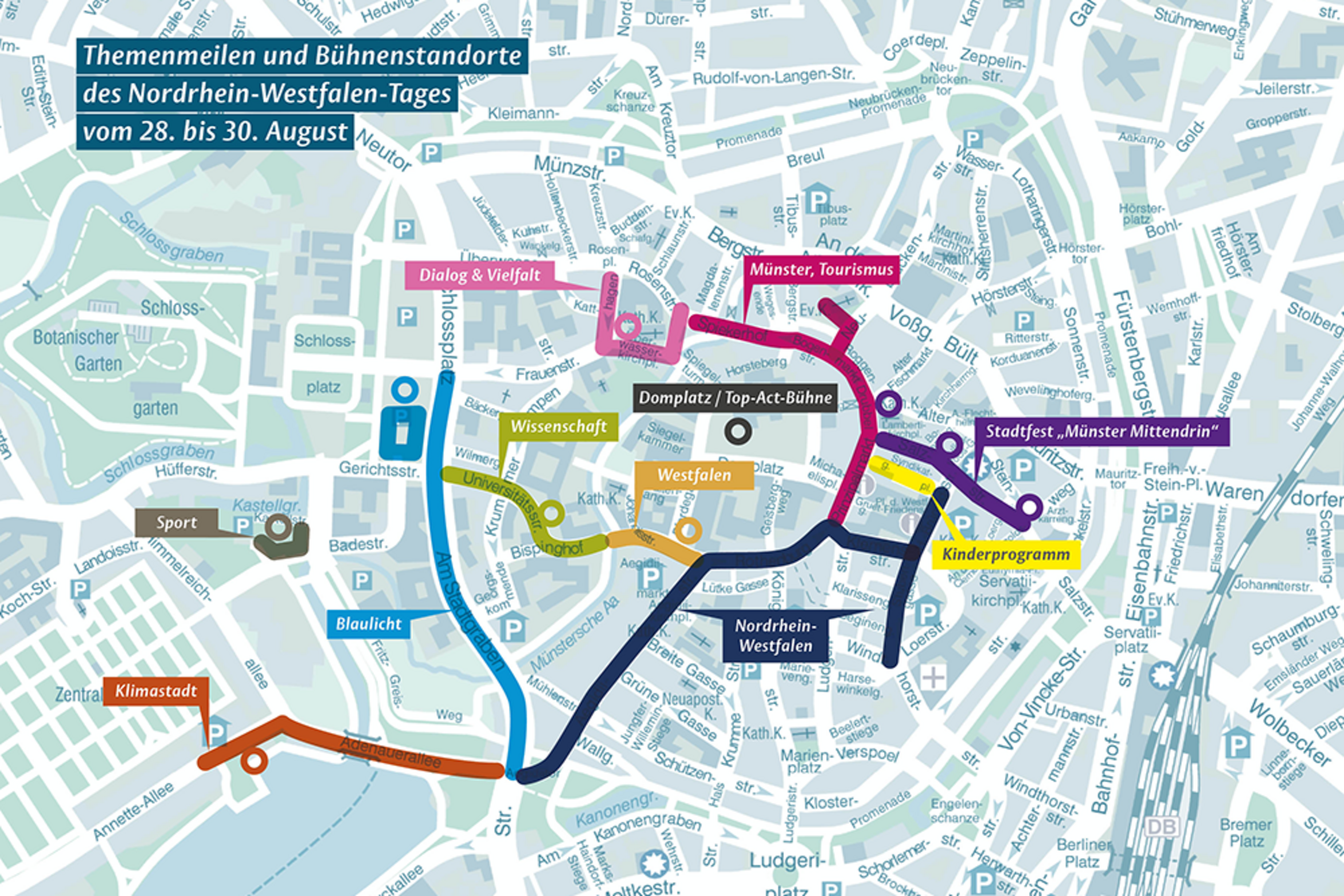 UKM Veranstaltungen | NRW-Tag | Lageplan