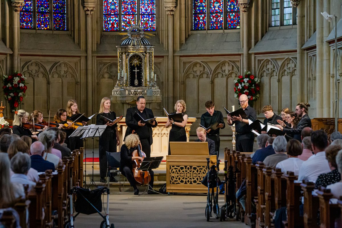 WTZ-Benefizkonzert | Mitglieder des Ensembles ExPraeterito vor Publikum | Foto: UKM/Kochinke