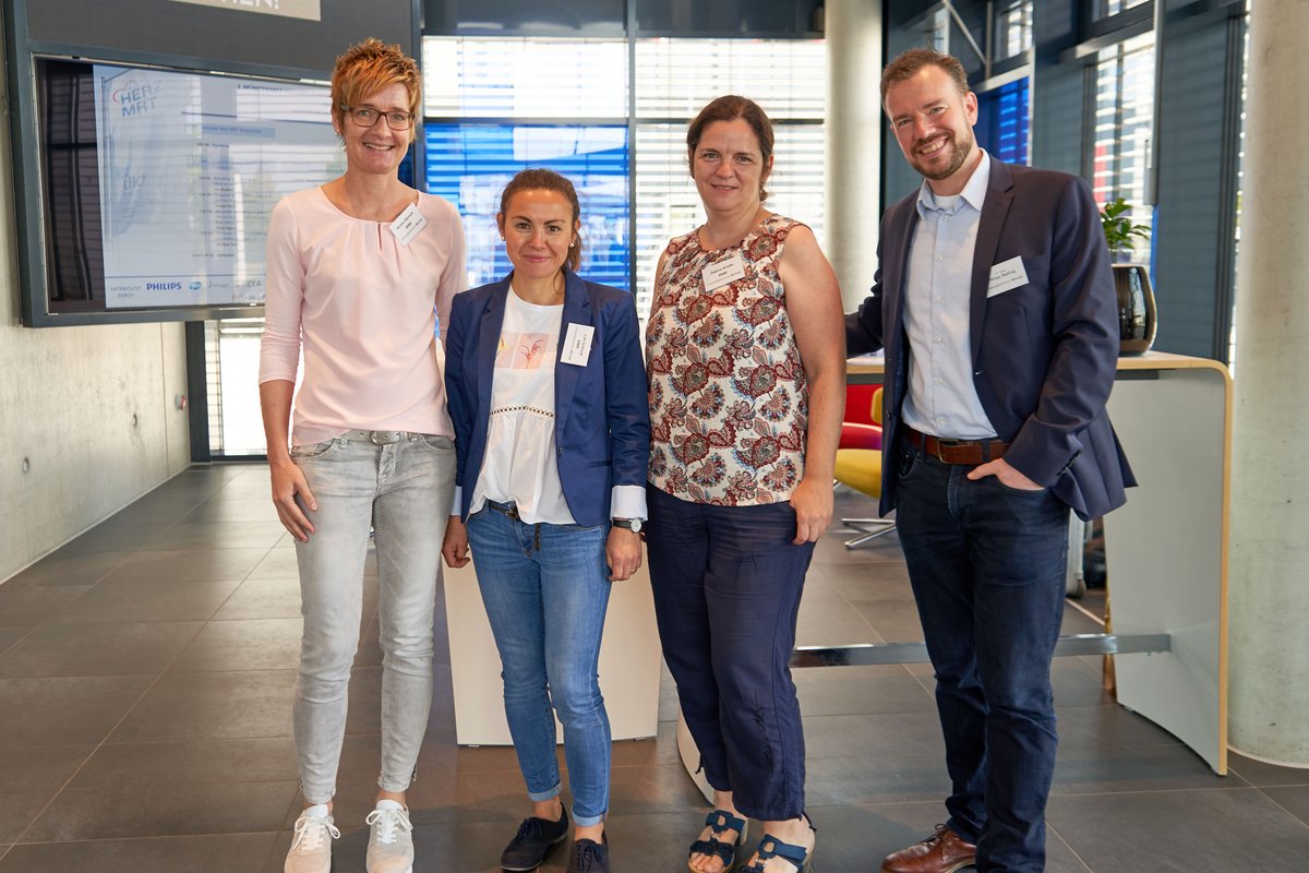 UKM Herz-MRT-Zentrum | Gruppenbild von vier Teilnehmenden.